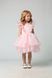 Festive dress for girls "Samantha" made of organza and cotton. Perfect for graduation, birthdays, and photo shoots. Color: pink. Size: 86