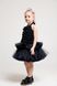 Fluffy tulle dress for girls "Selena" with ruffles on a cotton lining. Perfect for graduation, birthdays, and photo shoots. Color: black. Size: 86