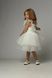 Festive dress for girls "Samantha" made of organza and cotton. Perfect for graduation, birthdays, and photo shoots. Color: white. Size: 86