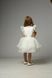 Festive dress for girls "Samantha" made of organza and cotton. Perfect for graduation, birthdays, and photo shoots. Color: white. Size: 86
