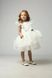 Festive dress for girls "Samantha" made of organza and cotton. Perfect for graduation, birthdays, and photo shoots. Color: white. Size: 86