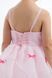 "Karamelka" festive summer dress. Adorned with French ribbon bows and a textured diamond-patterned skirt. Perfect for graduation, birthdays, and photo shoots. Color: pink. Size: 86
