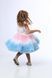 Festive dress for girls "Butterfly" made of tulle and premium satin on a cotton lining. Perfect for graduation, birthdays, and photo shoots. Color: light blue-pink-white. Size: 86