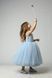 Fluffy festive dress &ldquo;Little Enchantress&rdquo; made of tulle, satin, and cotton. Perfect for graduation, birthdays, and photo shoots. Color: light blue. Size: 86