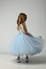 Fluffy festive dress &ldquo;Little Enchantress&rdquo; made of tulle, satin, and cotton. Perfect for graduation, birthdays, and photo shoots. Color: light blue. Size: 86