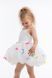 "Karamelka" festive summer dress. Adorned with French ribbon bows and a textured diamond-patterned skirt. Perfect for graduation, birthdays, and photo shoots. Color: white. Size: 86